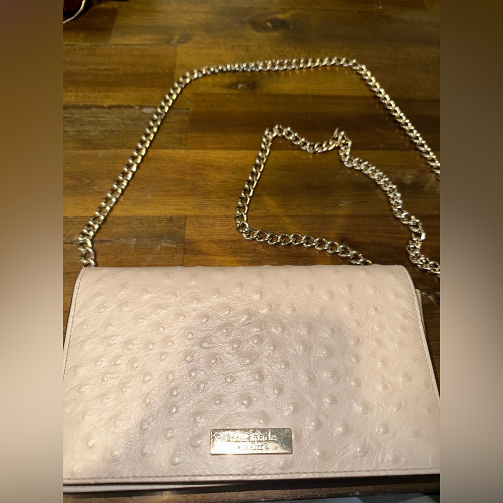 Kate spade ostrich wallet purse